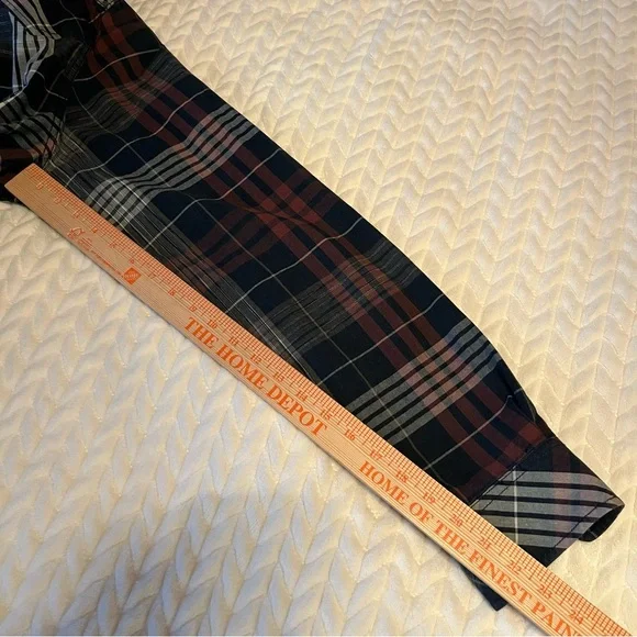 DIESEL Industry Men’s XXL Plaid Pearl Snap Button-Up Long Sleeve Shirt Cotton - Picture 9 of 12